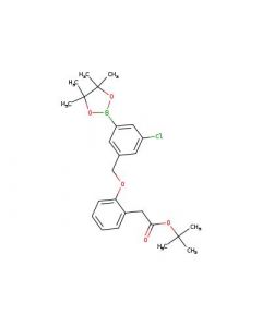 Astatech TERT-BUTYL 2-(2-((3-CHLORO-5-(4,4,5,5-TETRAMETHYL-1,3,2-DIOXABOROLAN-2-YL)BENZYL)OXY)PHENYL)ACETATE; 1G; Purity 95%; MDL-MFCD30530900